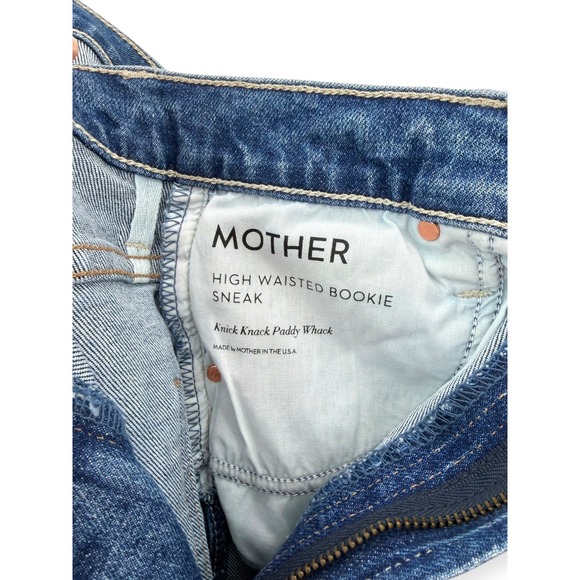 NWT MOTHER Bookie Sneak High-Rise Bootleg Jeans Anthropologie $258 - Size 26 - Picture 14 of 15